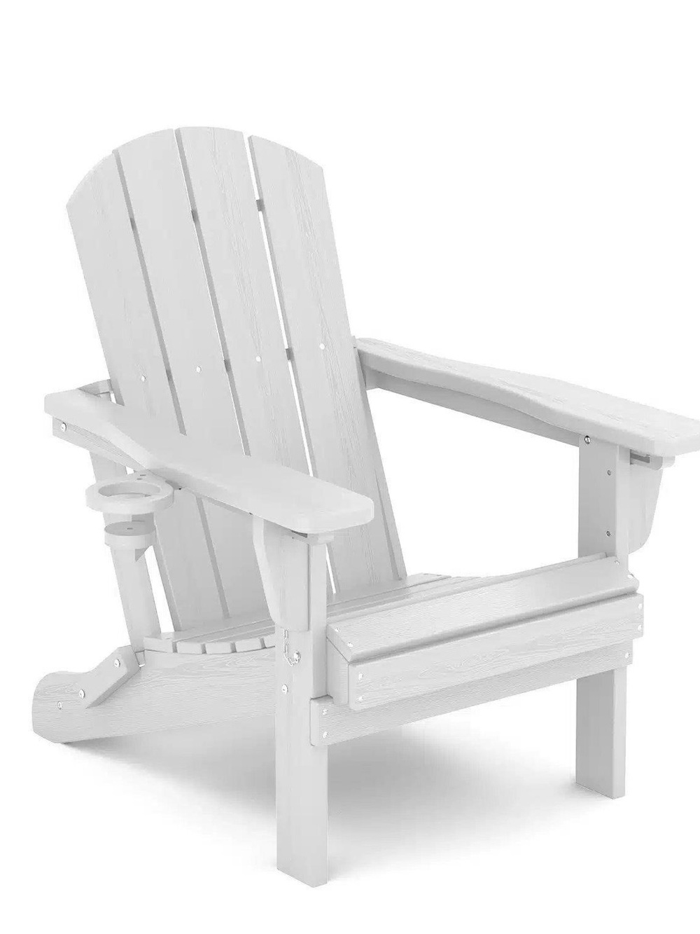 OB- Foldable Adirondack Chair with adjustable backrest and cup holder